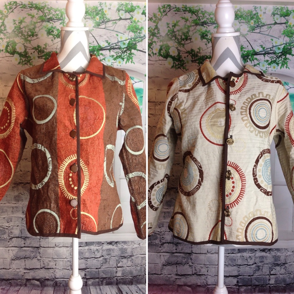 Artisan Reversible Vintage Coat Lily Pad Collection